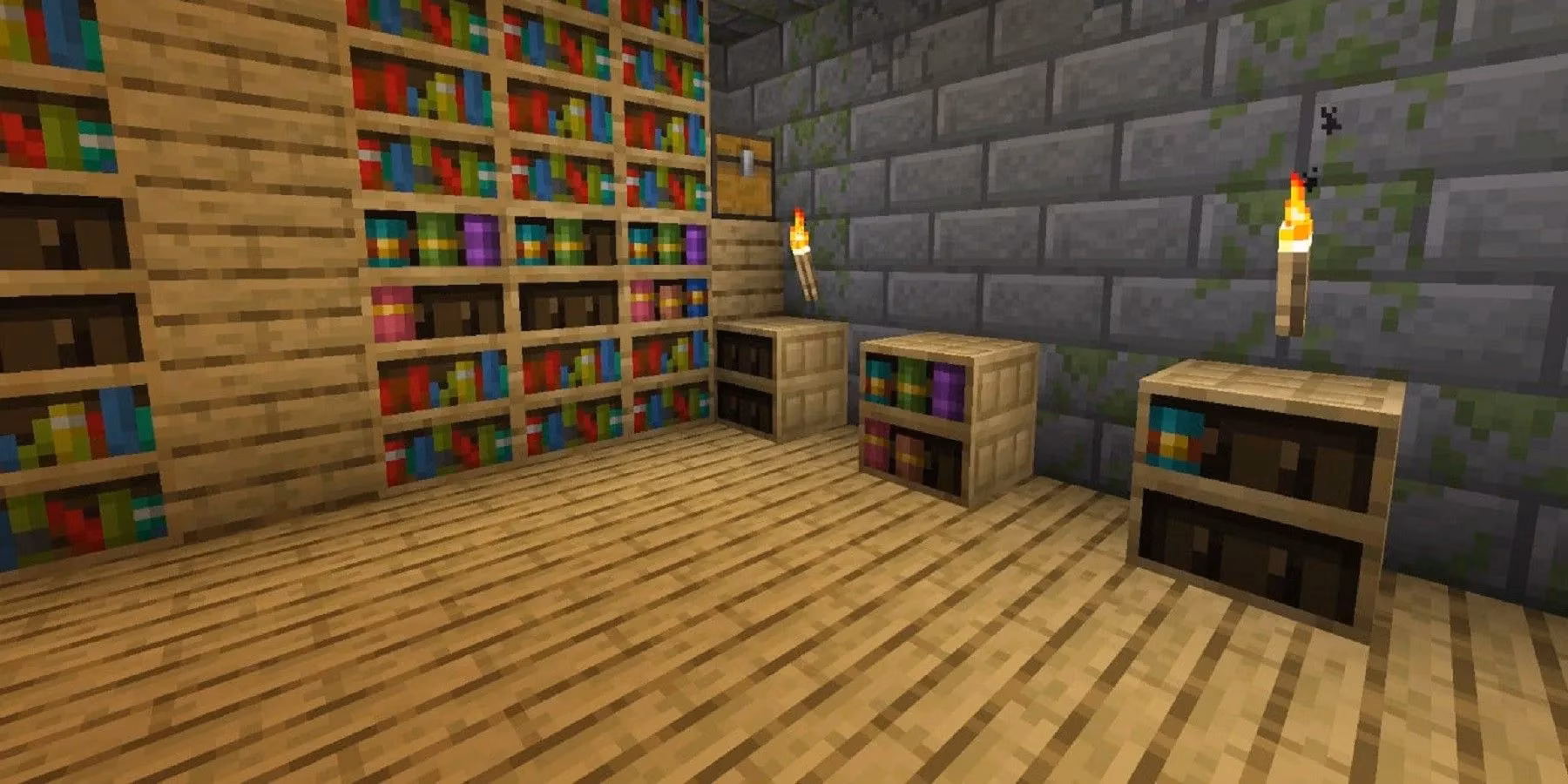 minecraft-player-constructs-a-complete-enchantment-library-for-every-power-up-image-0